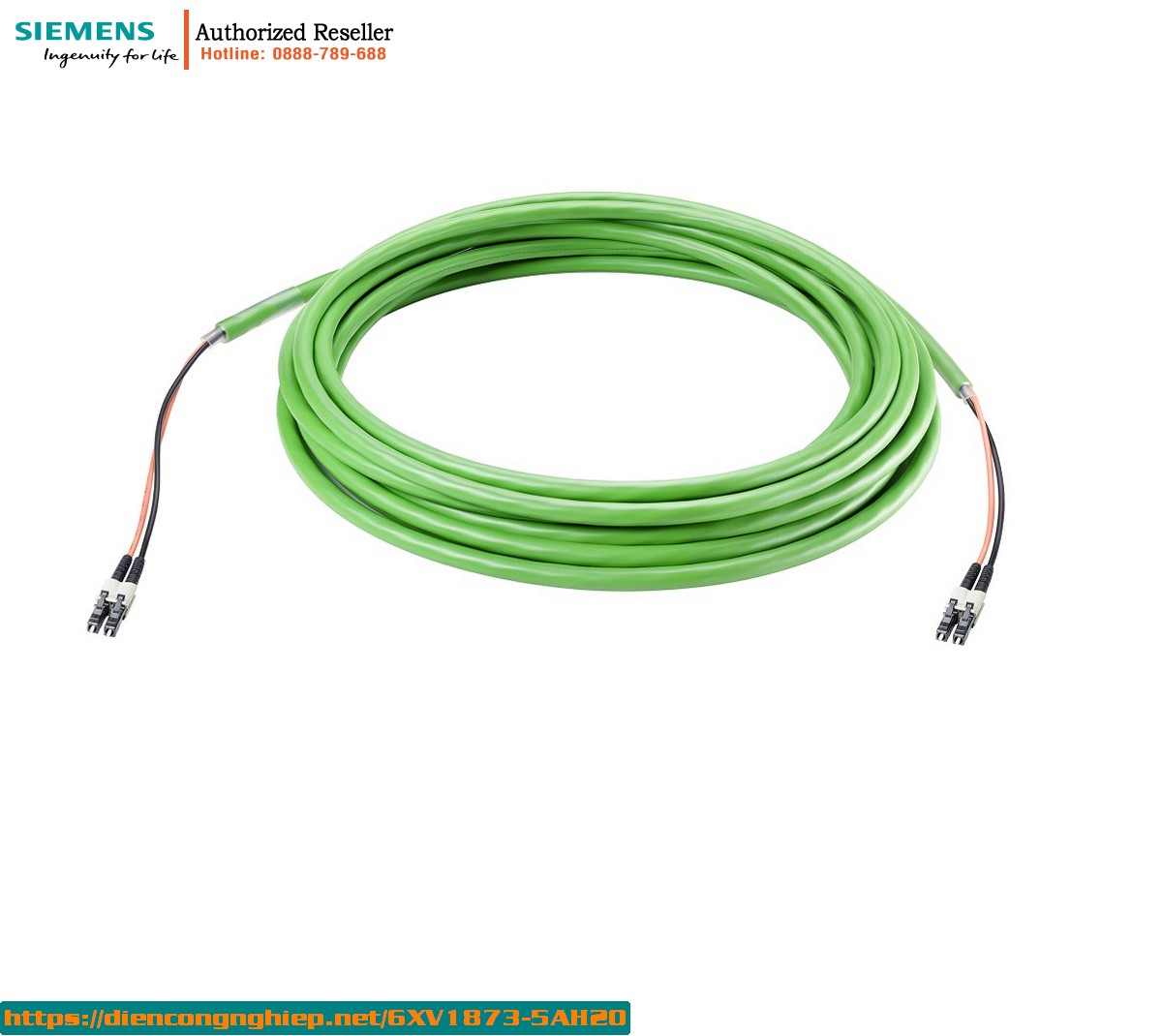 Cáp Quang 6XV1873-5AH20 Tiêu Chuẩn FO GP 50/125 - Lắp Sẵn 2 Đầu LC Duplex 2.0m - Chính Hãng Chất Lượng Cao