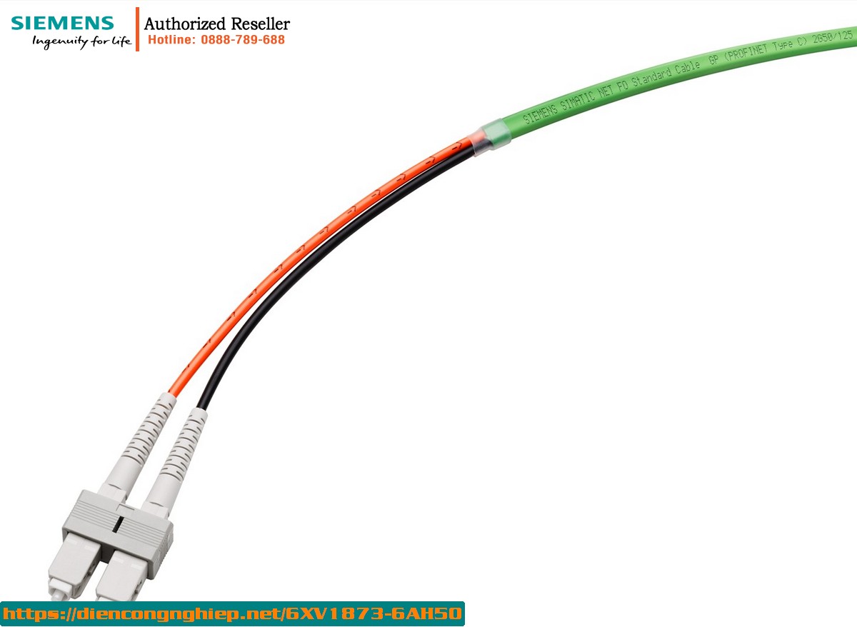 Cáp Quang FO Standard 6XV1873-6AH50 | 2x2 SC | 50/125 | 5.0m | Lắp Sẵn | Chính Hãng