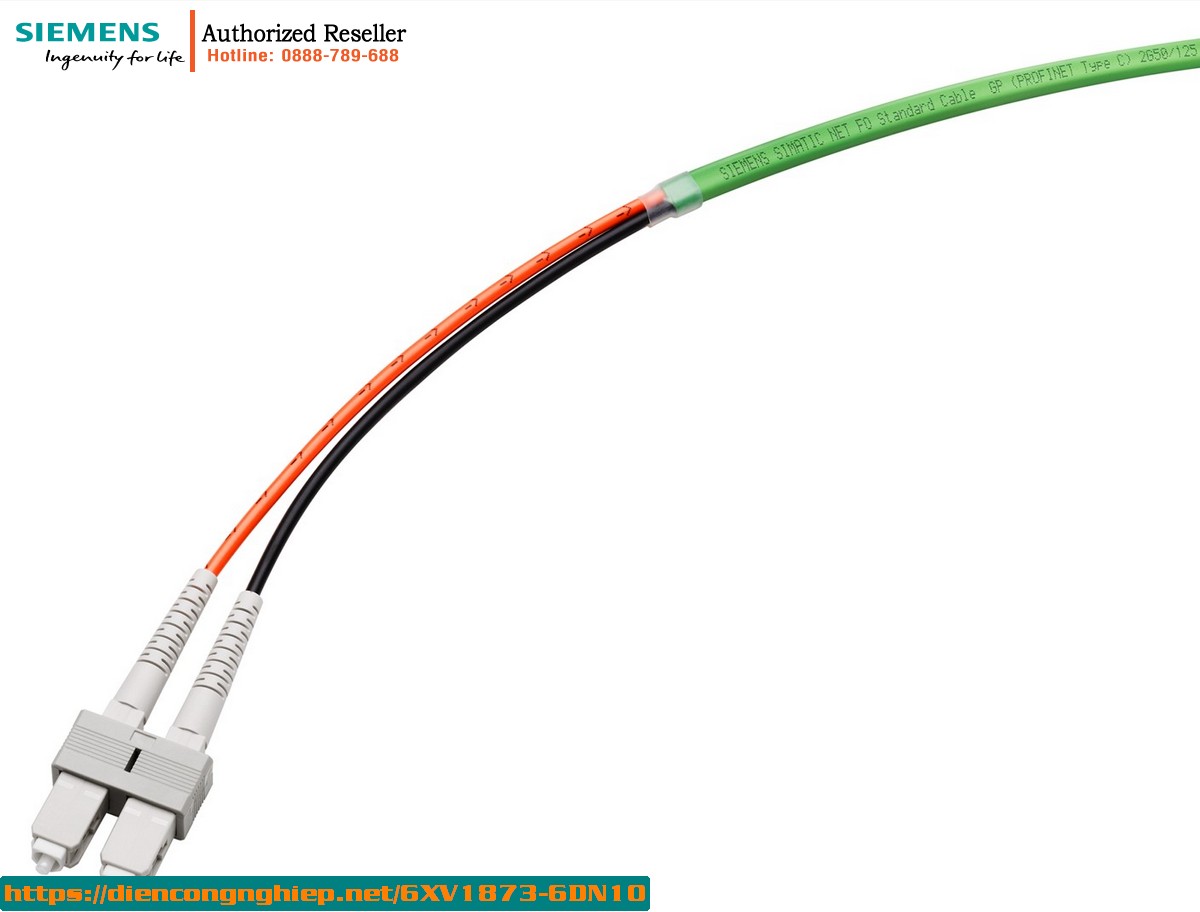 Cáp Quang FO Trailing 6XV1873-6DN10 - 2x2 SC, 10m - Chính Hãng, Lắp Đặt Nhanh