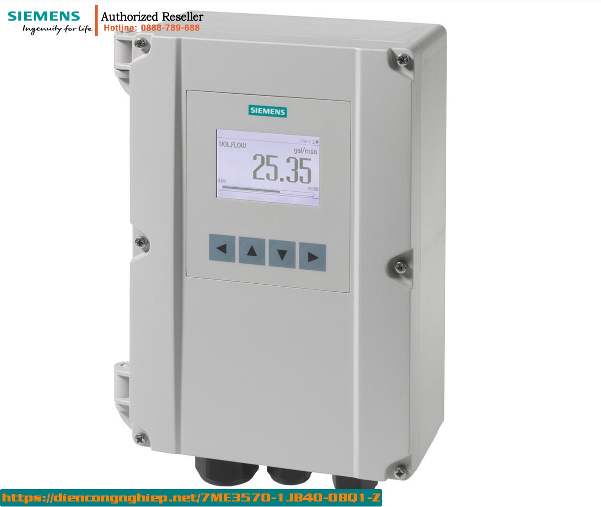 Máy đo lưu lượng siêu âm SITRANS FS220 7ME3570-1JB40-0BQ1-Z - Giải pháp giám sát rò rỉ và đo nước chính xác
