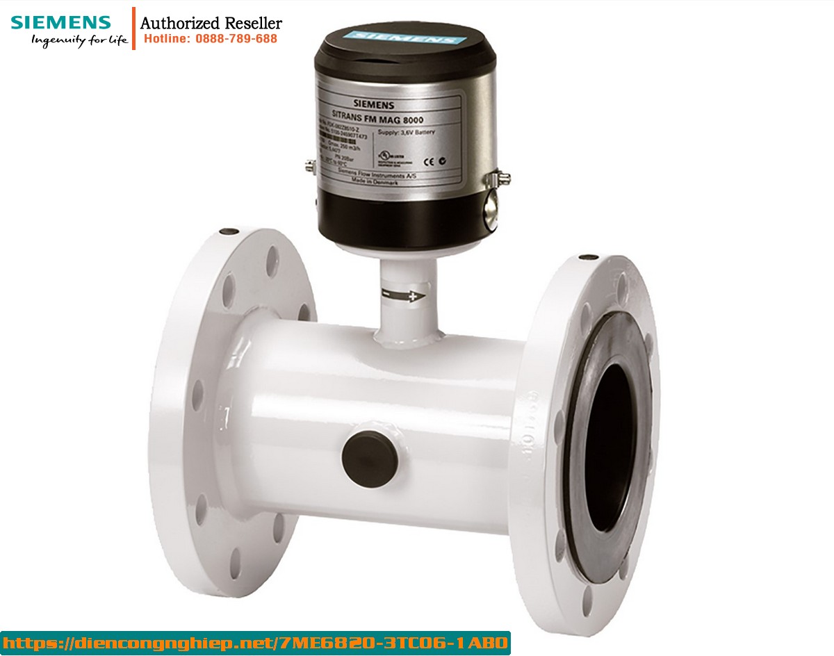 Đồng hồ đo lưu lượng điện từ chạy pin SITRANS FM MAG 8000 CT - 7ME6820-3TC06-1AB0 - Chuẩn chuyển giao thương mại, kết nối Modbus RTU