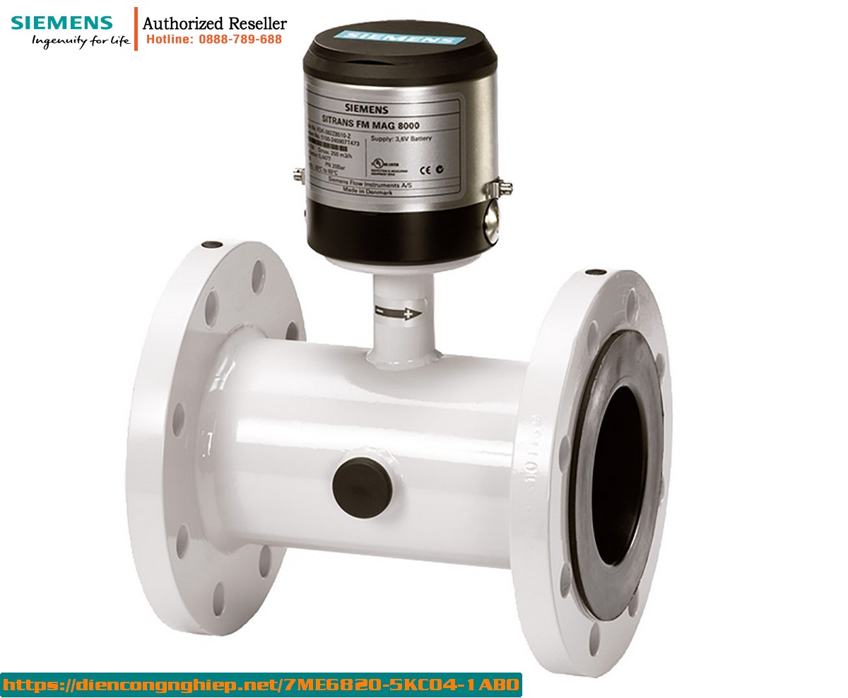 Đồng hồ đo lưu lượng điện từ chạy pin 7ME6820-5KC04-1AB0 - Đo nước & chuyển giao thương mại DN350, chuẩn châu Âu