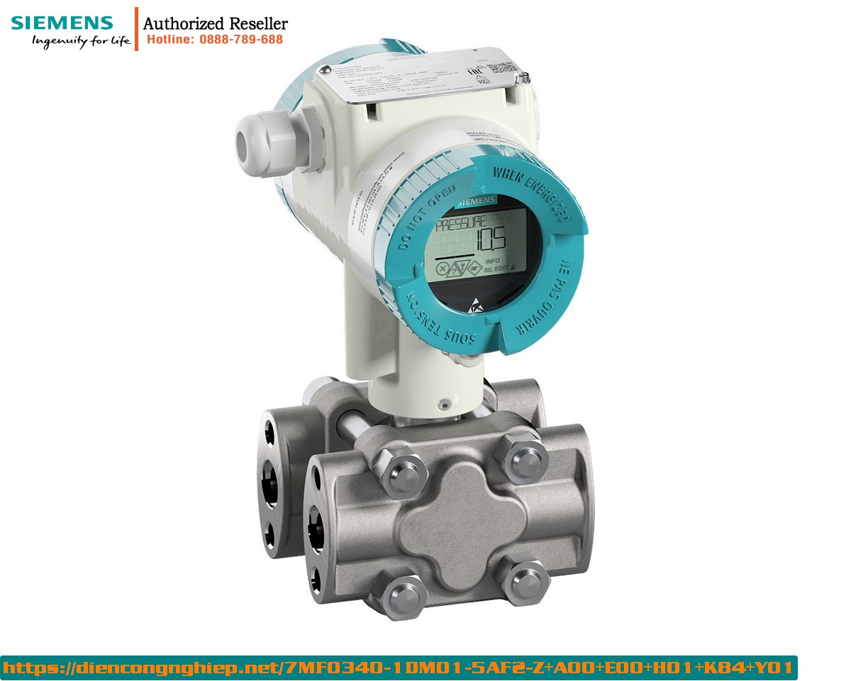 Cảm Biến Áp Suất Chênh Lệch & Lưu Lượng SITRANS P320 HART 4-20mA - 7MF0340-1DM01-5AF2-Z+A00+E00+H01+K84+Y01