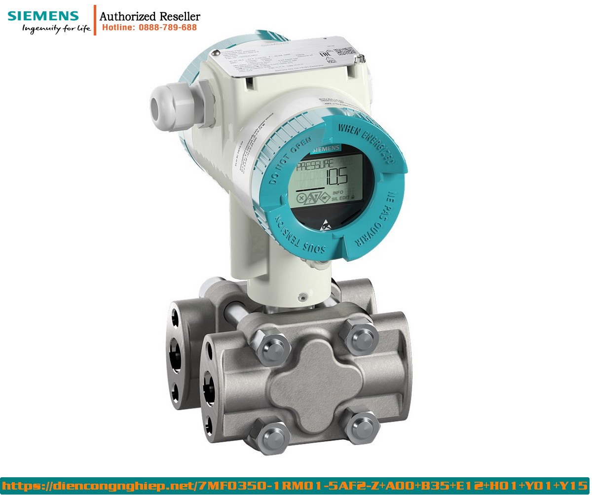 Máy Đo Áp Suất Chênh Lệch Siemens SITRANS P320 7MF0350-1RM01-5AF2-Z+A00+B35+E12+H01+Y01+Y15 - Cảm Biến Lưu Lượng HART 4-20mA, Vỏ Nhôm, Kết Nối Inox 316L 1 Máy Đo Áp Suất Chênh Lệch Siemens SITRANS P320 7MF0350-1RM01-5AF2-Z+A00+B35+E12+H01+Y01+Y15 - Cảm Biến Lưu Lượng HART 4-20mA, Vỏ Nhôm, Kết Nối Inox 316L