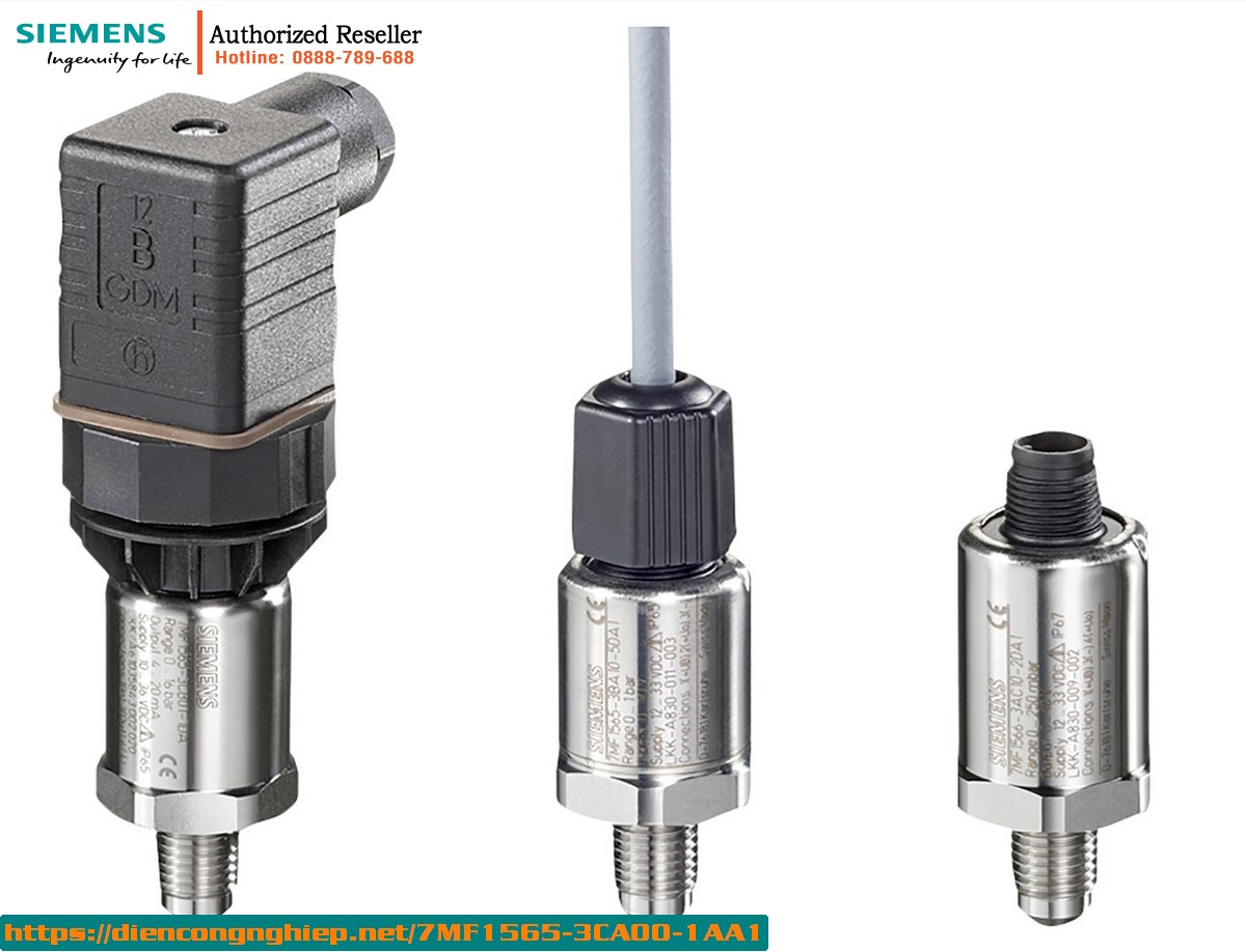 Cảm biến áp suất Siemens 7MF1565-3CA00-1AA1 | Đầu dò áp suất 4-20mA | Kết nối G1/2
