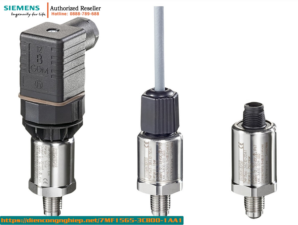 Cảm biến áp suất Siemens SITRANS P200 7MF1565-3CB00-1AA1 | Dải đo 0-16 bar | Ngõ ra 4-20mA | Kết nối G1/2