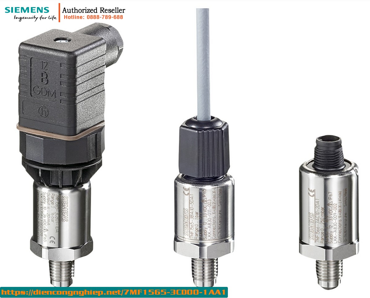 Cảm Biến Áp Suất SITRANS P200 7MF1565-3CD00-1AA1 | Đầu Dò Áp Suất Tuyệt Đối 0-25 bar | Output 4-20mA | Vật Liệu Gốm & Thép Không Gỉ | Kết Nối G1/2