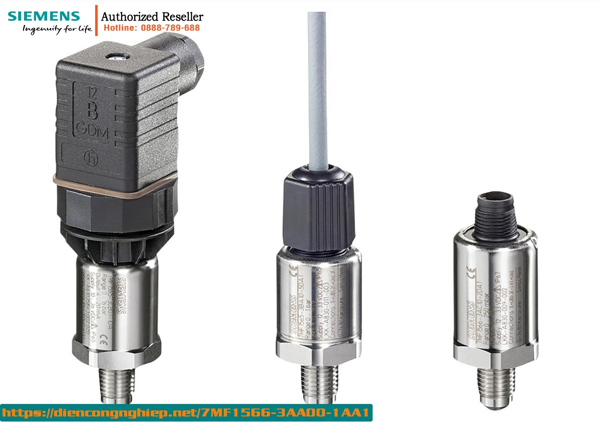 Cảm biến áp suất Siemens SITRANS P210 7MF1566-3AA00-1AA1 | Dải đo 0-100mbar | Output 4-20mA | Kết nối G1/2