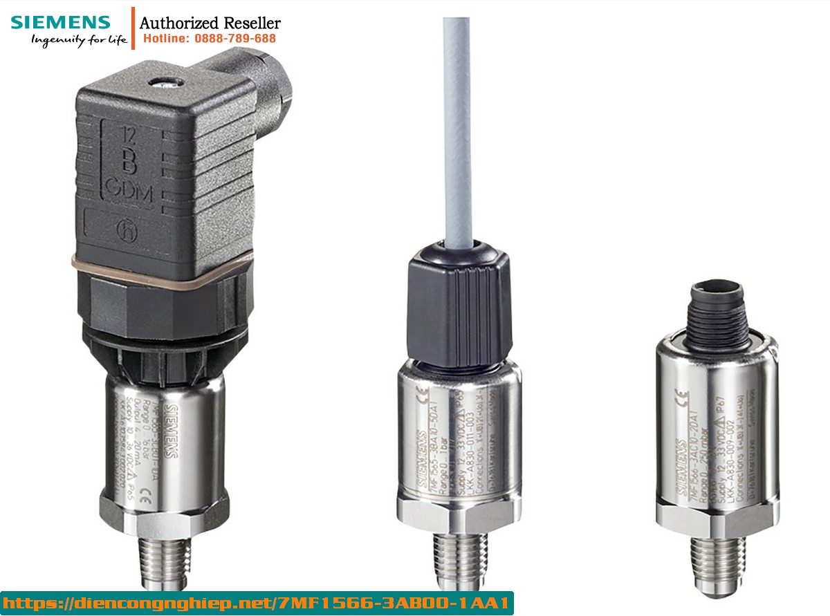 Cảm biến áp suất thấp Siemens 7MF1566-3AB00-1AA1 | Đo 0-160 mbar | Tín hiệu 4-20mA | Kết nối G1/2