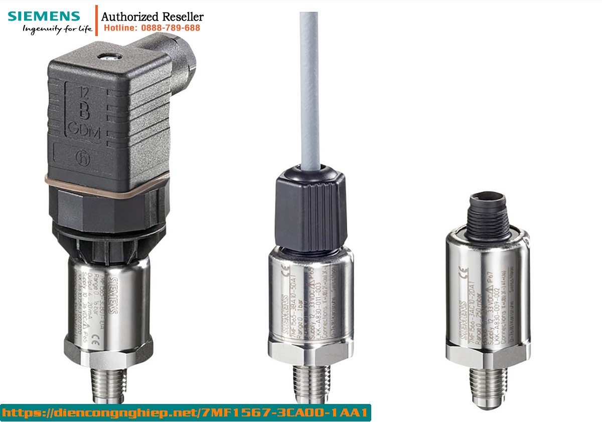 Cảm biến áp suất SITRANS P220 Siemens 7MF1567-3CA00-1AA1 | Dải đo 0-10 bar | Output 4-20mA | Kết nối G1/2" | Vật liệu inox 1 Cảm biến áp suất SITRANS P220 Siemens 7MF1567-3CA00-1AA1 | Dải đo 0-10 bar | Output 4-20mA | Kết nối G1/2