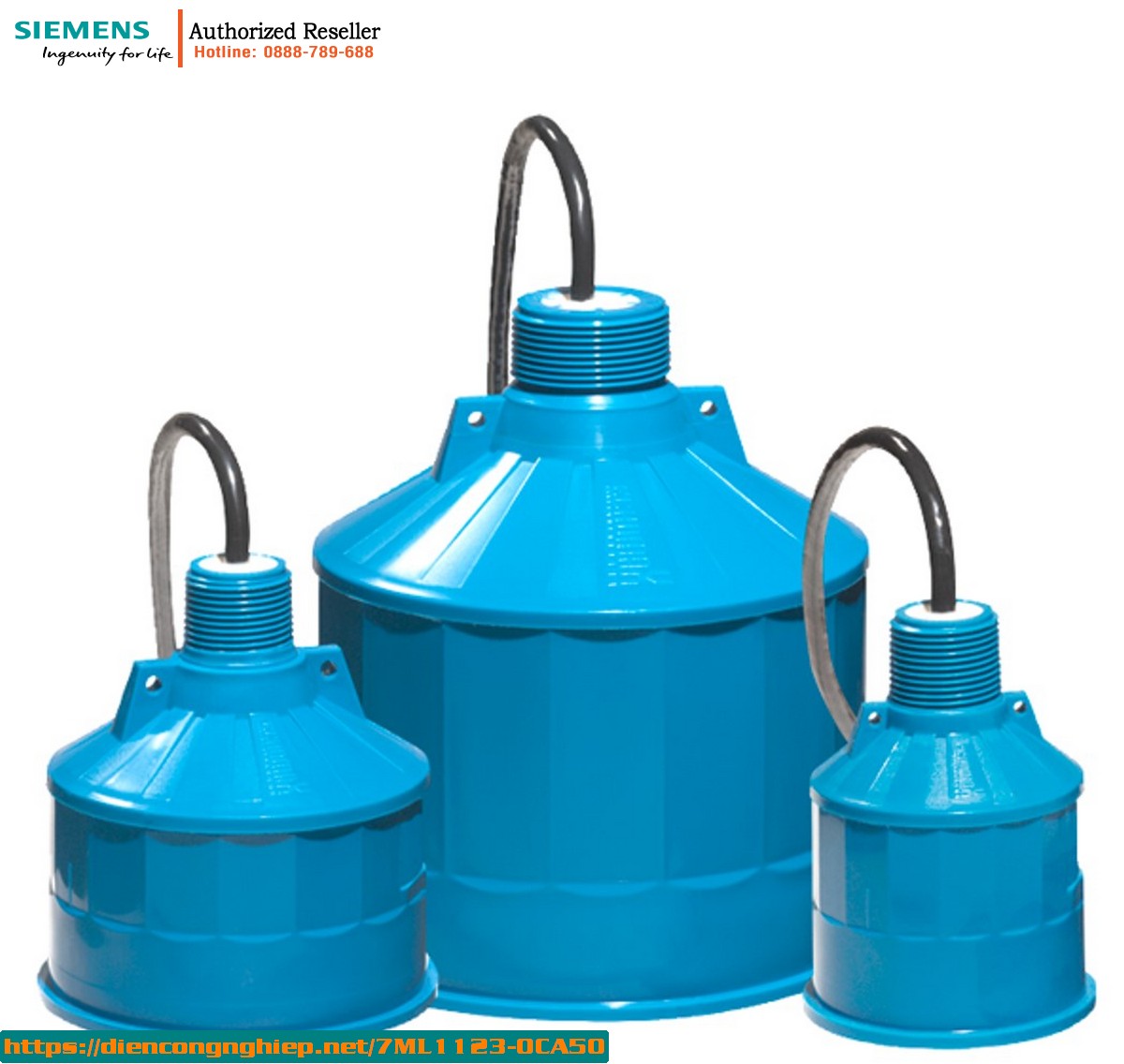Cảm Biến Siêu Âm Đo Mức Liên Tục Không Tiếp Xúc 30m 7ML1123-0CA50 - Chứng Nhận ATEX, UKEX, IECEx