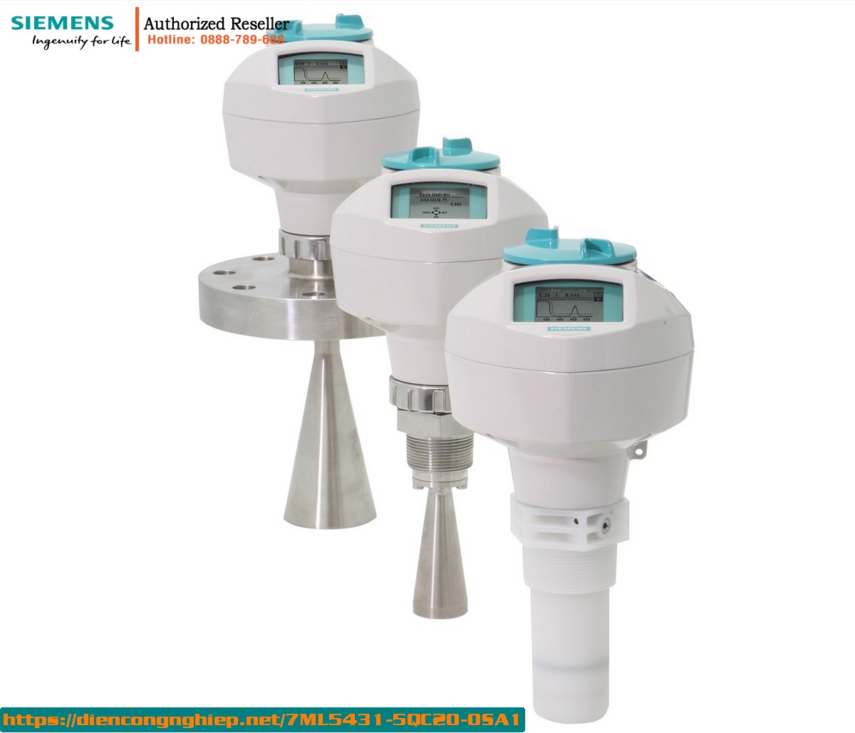 Máy Đo Mức Radar SITRANS LR250 7ML5431-5QC20-0SA1 - Đo Liên Tục Không Tiếp Xúc, Phạm Vi 20m, HART, Chống Nổ