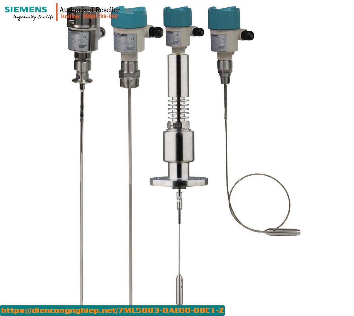 Máy đo mức radar dẫn hướng Siemens SITRANS LG270 7ML5883-0AE00-0BC1-Z - Đo liên tục, chống cháy nổ, dải đo 60m, HART, chứng nhận CSA/FM/CE